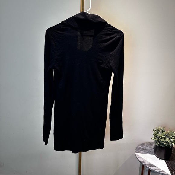 (#04) Splendid cowl neck long sleeve black sweater size L - Picture 4 of 10